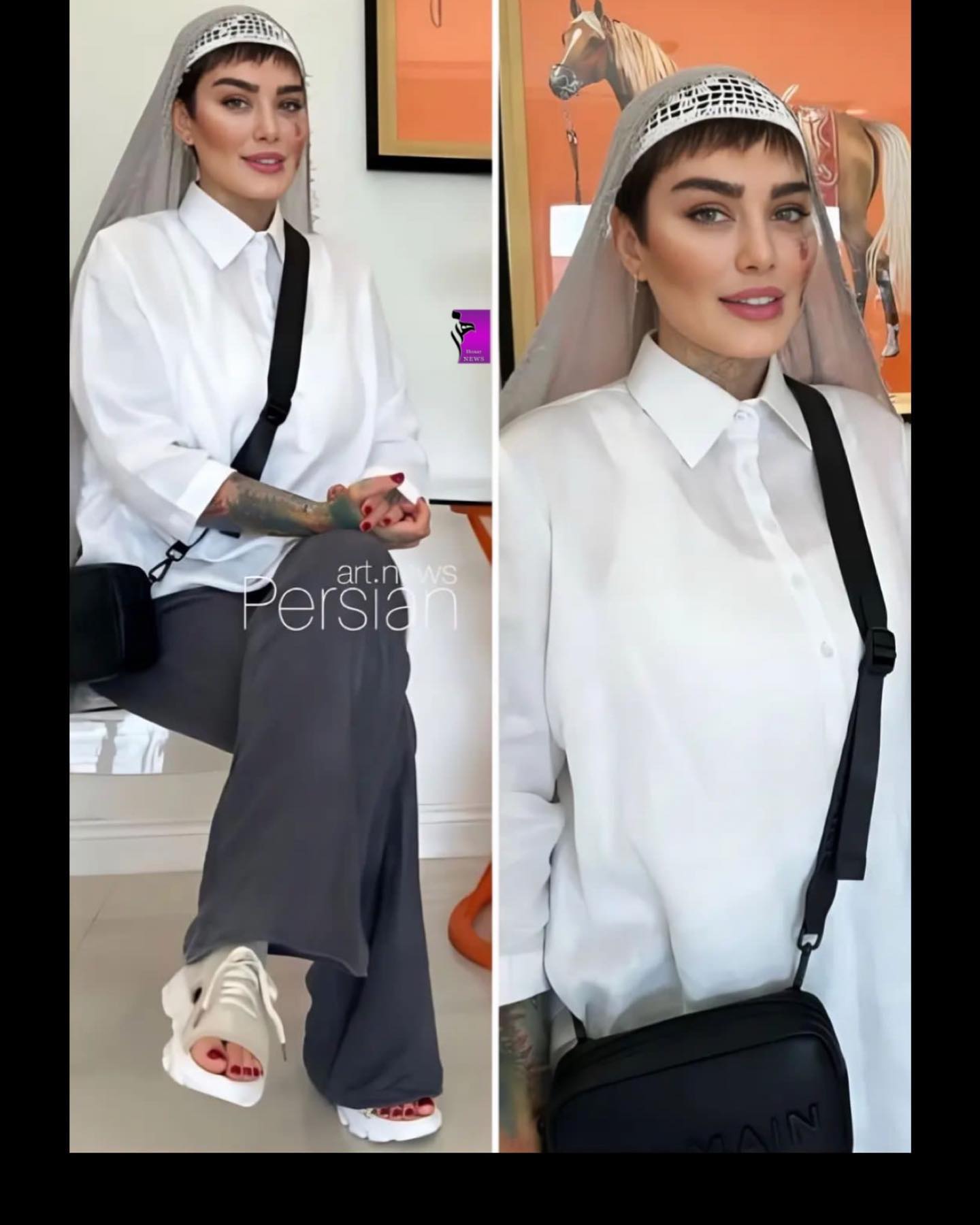 ✨ استایل جدید سحر قریشی؛ عجیب، متفاوت و پرحاشیه در سال 1404 «استایل جدید سحر قریشی؛ از مانتوهای خاص تا تیپهای جنجالی»