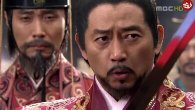 (عکس) «هموسو و امپراتور گوموا» در پشت صحنه سریال جومونگ؛ سال 2005