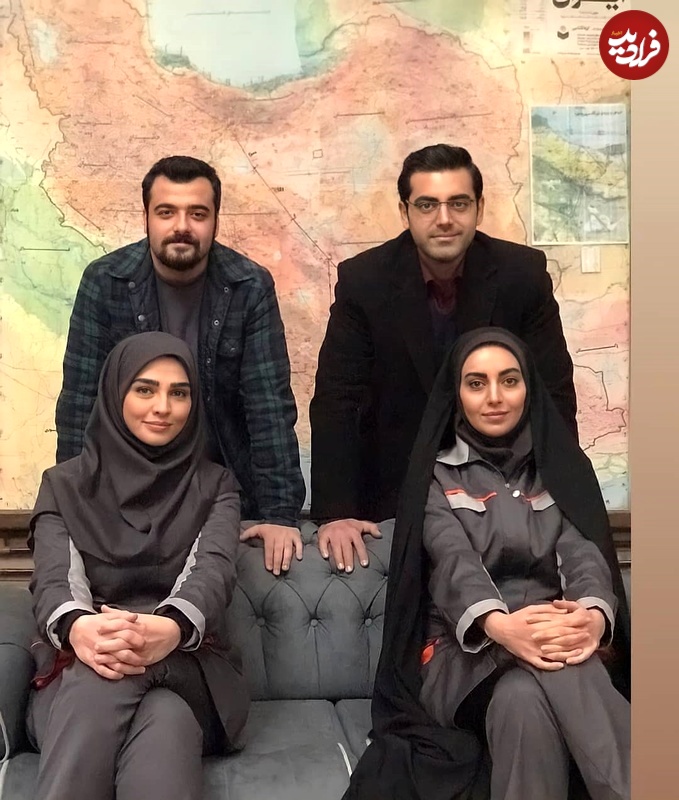 no-name-100 تاریخ و سفر در زمان؛ (عکس) «مرضیه توفیقی» کنار «شیوا، بهروز و جواد» پشتصحنه «بچه مهندس4»
