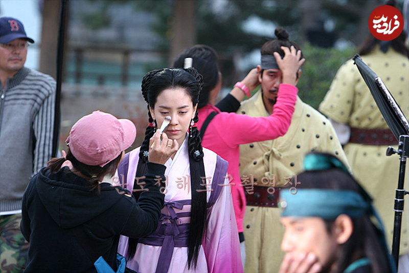no-name-78 تاریخ و سفر در زمان؛ (عکس) به گریم «بانو سویا، همسر اول جومونگ» پشت صحنه سریال جومونگ