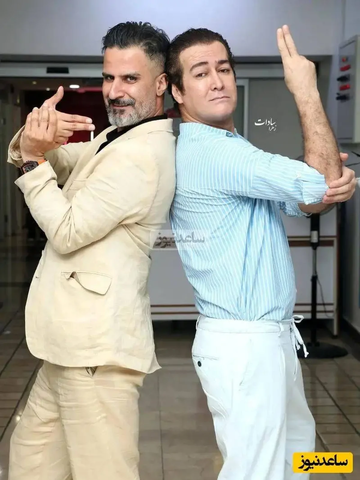 فشن استایل مردانه بهزاد خلج، رضا عطاران، عباس جمشیدی فر و سایر بازیگران مرد ایرانی در اکران مردمی آخرین قسمت از سریال اجل معلق