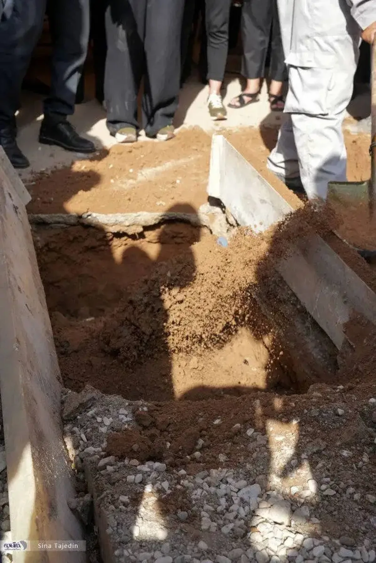 چهره ها در مراسم خاکسپاری زنده یاد سعید مظفری