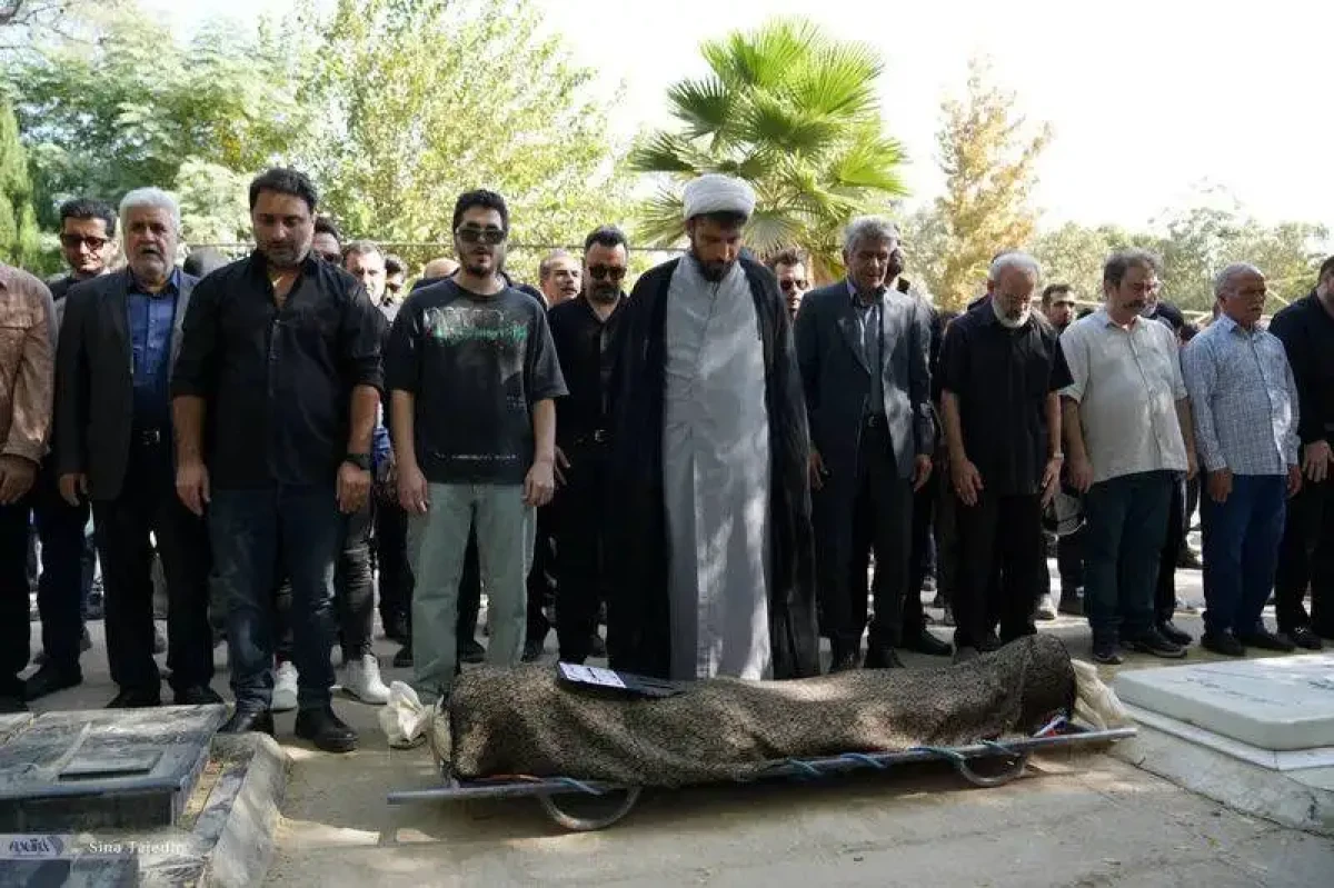 چهره ها در مراسم خاکسپاری زنده یاد سعید مظفری