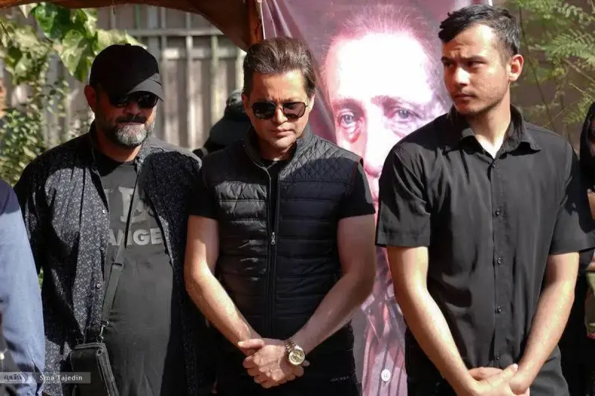 چهره ها در مراسم خاکسپاری زنده یاد سعید مظفری