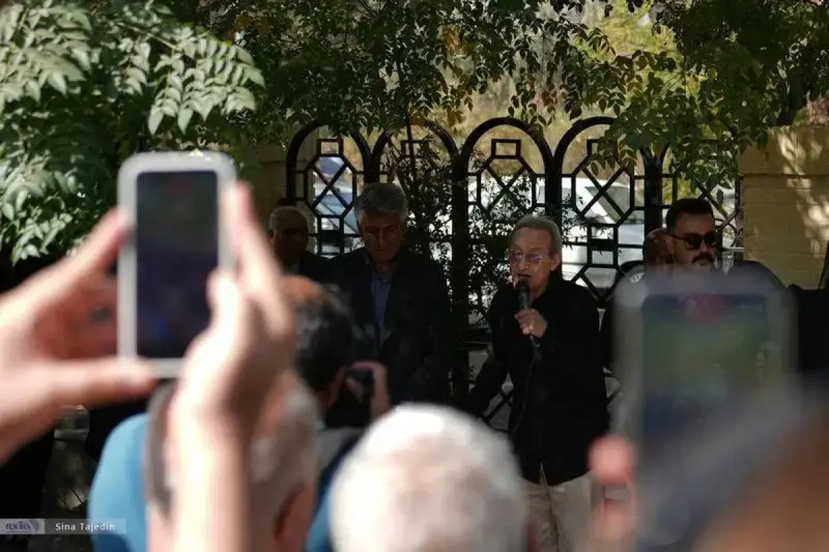 چهره ها در مراسم خاکسپاری زنده یاد سعید مظفری