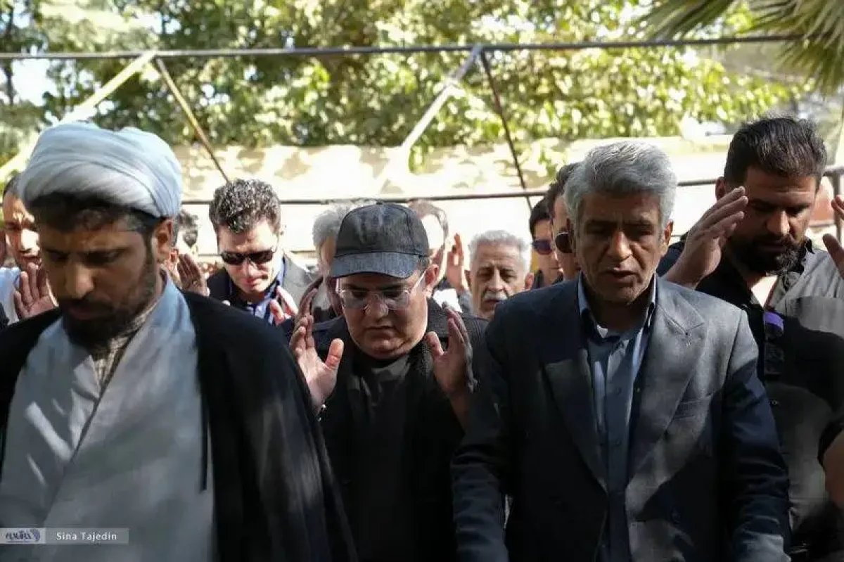چهره ها در مراسم خاکسپاری زنده یاد سعید مظفری