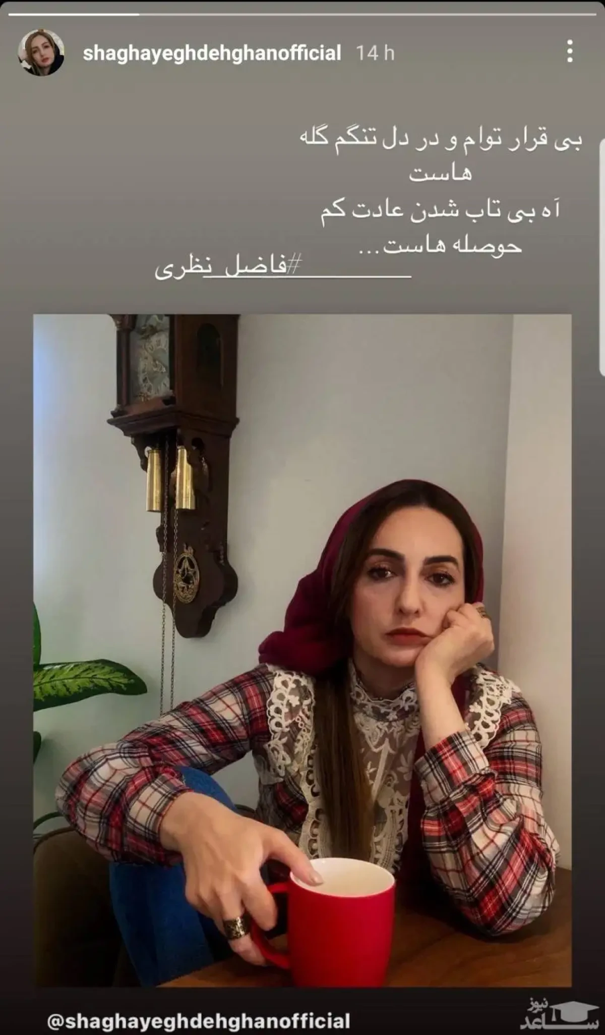 292185531760943619 عکس - بررسی خانه و زندگی اصیل ایرانی شقایق دهقان - با ساعت دیواری نوستالژی که آدم رو به دهه 60 میبره