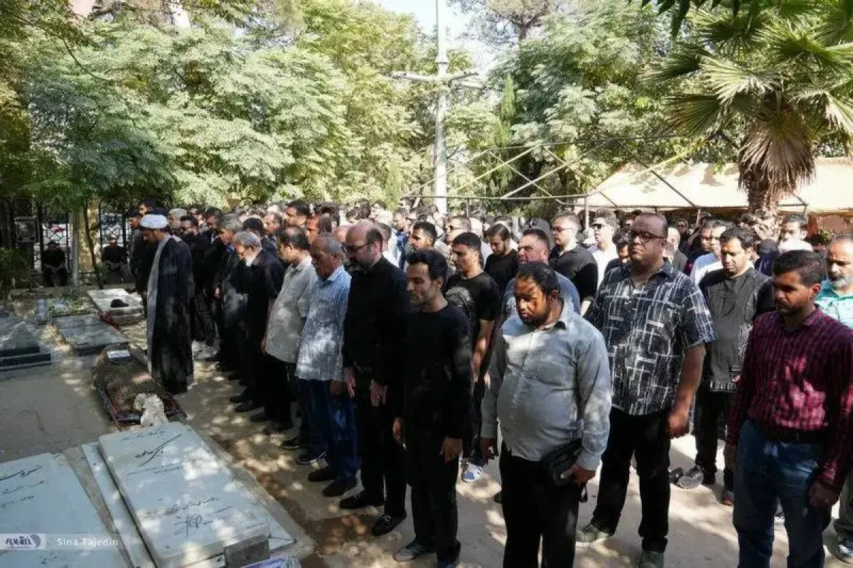 چهره ها در مراسم خاکسپاری زنده یاد سعید مظفری