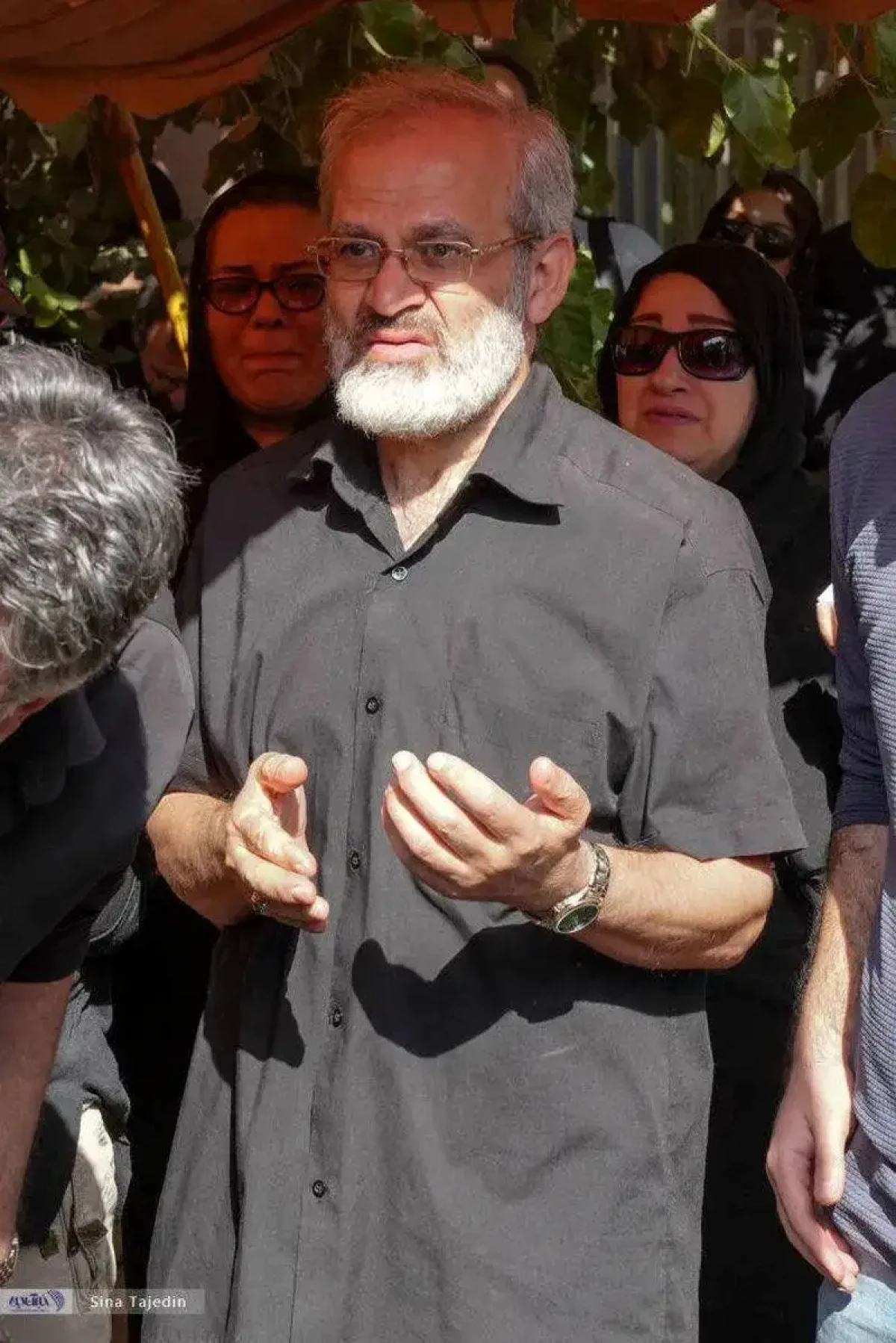 چهره ها در مراسم خاکسپاری زنده یاد سعید مظفری