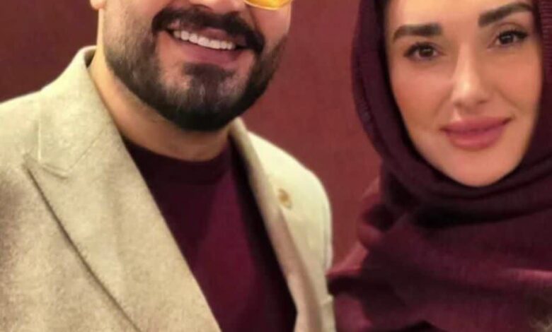 چهره روز | پیمان طالبی و همسرش در تصویری صمیمی