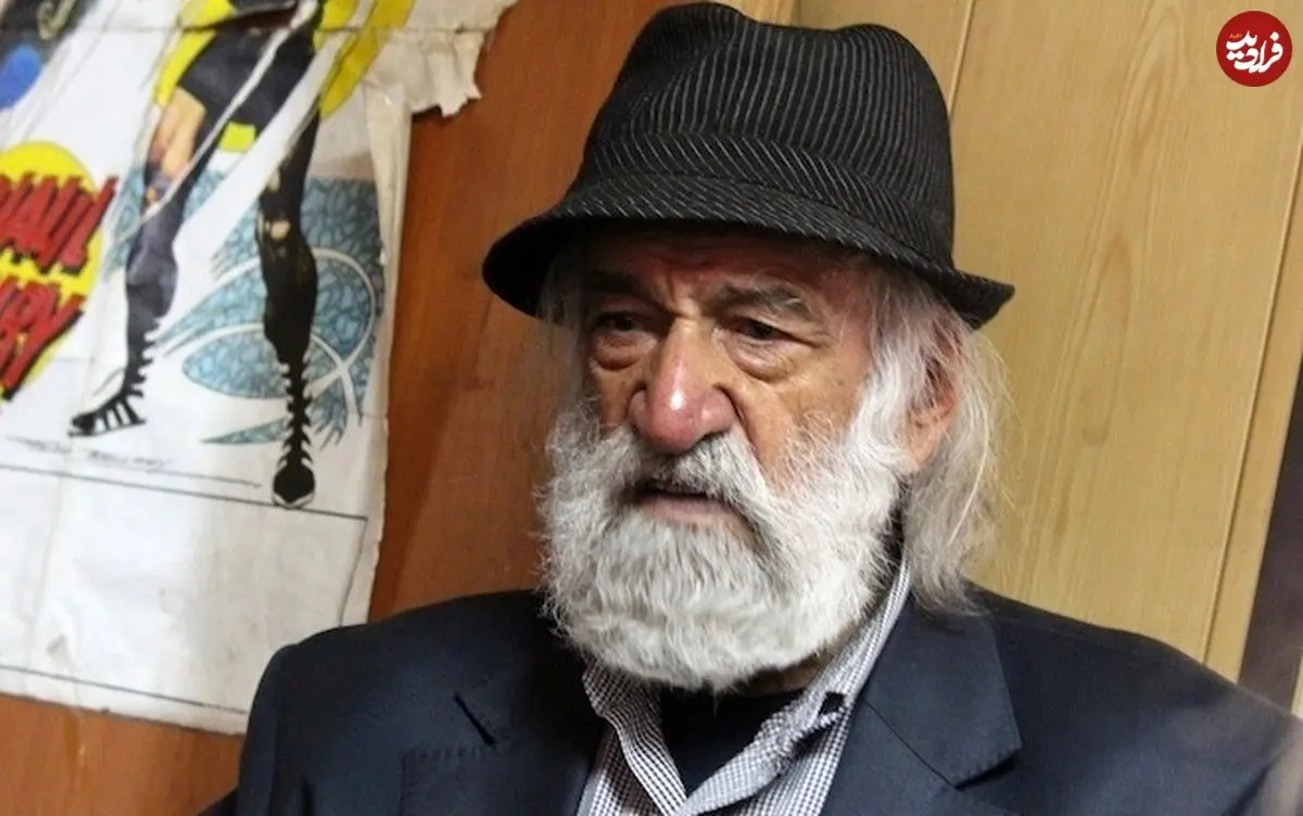 عکس| سفر زمان؛ «خلیل عقاب، پدر سیرک ایران» در جوانی در حال بلند کردن الاغ؛ دهۀ 40