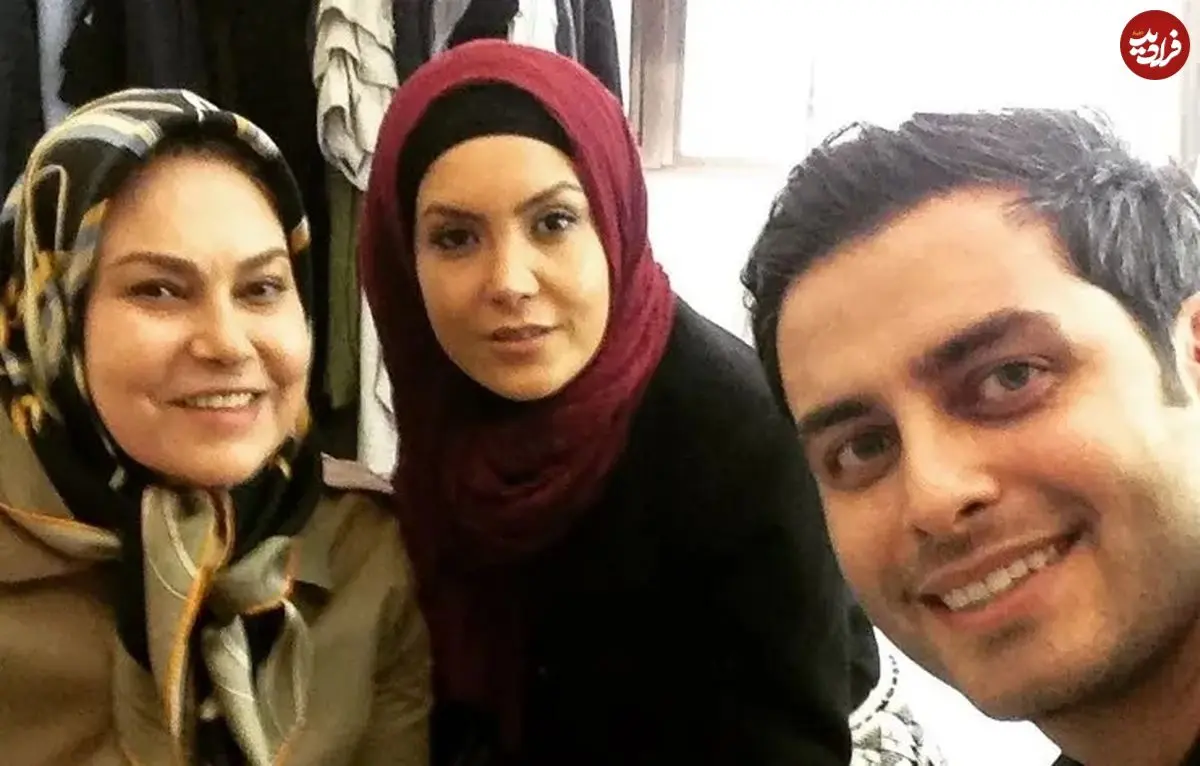 عکس| سفر زمان؛ «آیناز، آفرین و محمدعلی» در پشت‌صحنه سریال «آنام»