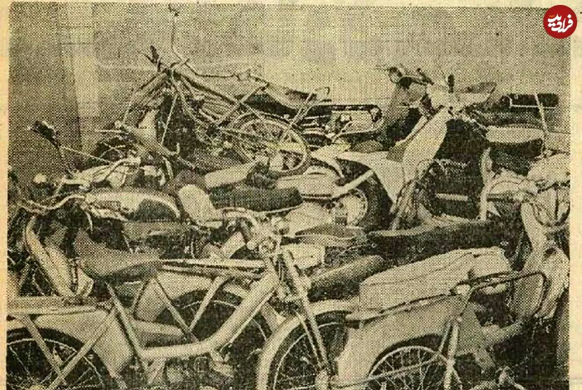 عکس؛ سفر در زمان؛ مال‌خر موتورهای سرقتی تهران دستگیر شد!