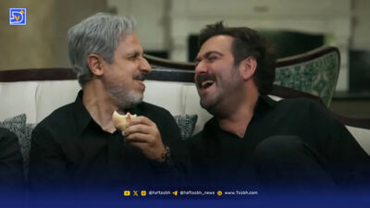 پشت صحنه| سریال شش ماهه؛ نیما شعبان نژاد یقه جواد رضویان رو از خنده پاره کرد!